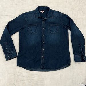 TRUE RELIGION BUTTON DOWN SHIRT SIZR XL TG